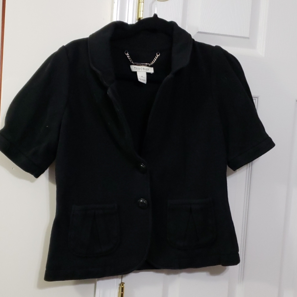 White house black market jacket short sleeve
